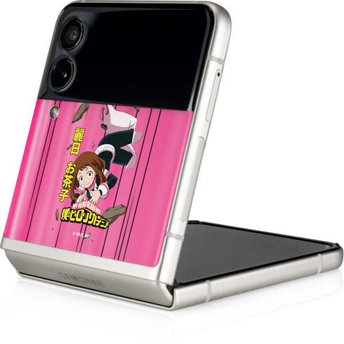 My Hero Academia Ochaco Uraraka Season 4 Galaxy Z Flip3 5G Skin